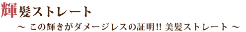 輝髪ストレート